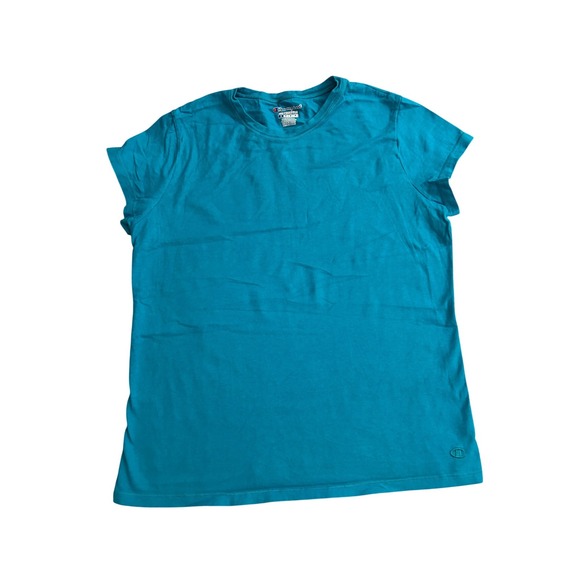 Champion Tops - Champion T-Shirt Womens Medium Teal Blue Excellent Short Sleeve Athletic Top